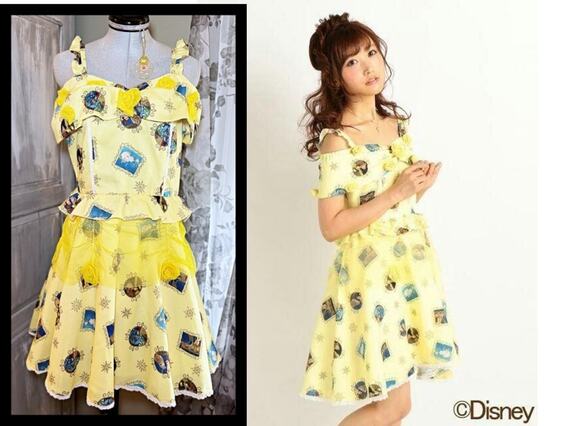 LIZ LISA Dresses & Skirts - Liz Lisa Disney Princess Beauty and the Beast Belle Dress Jfashion Gyaru Japan
